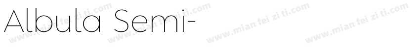 Albula Semi字体转换